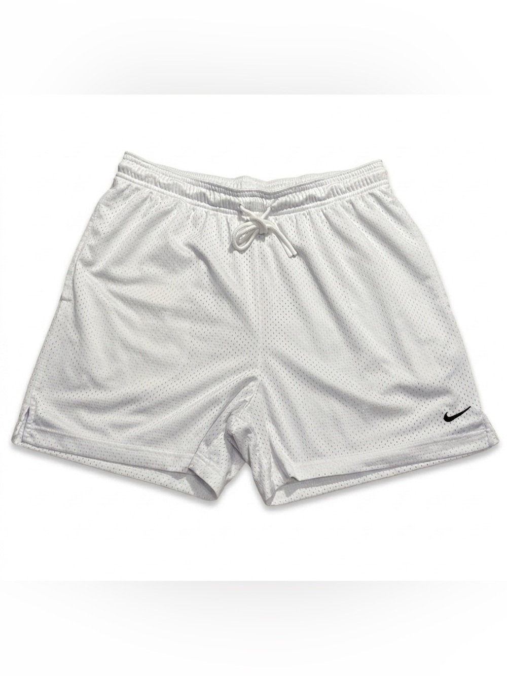 Nike Men's White Mesh Athletic Shorts